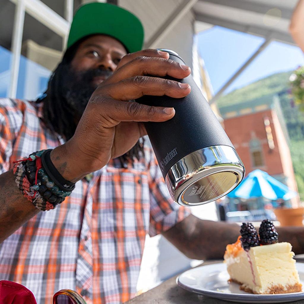 Klean Kanteen TK Wide Mug with Cafe Cap, Black, 12oz (355ml), 1008341