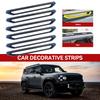 6Pcs Roof Luggage Rack Decorative Strip Plate Cover For Chery Jetour TravellerJetour T2 2023 2024 Carbon Fiber and Black