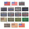 Вышитый патч на липучке с изображением флага США для одежды, рюкзаков или аксессуаров