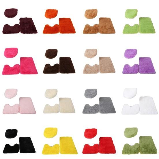 1 комплект коврика для унитаза. Очень мягкий U-образный нескользящий впитывающий коврик для пола.