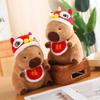 Blessing Capybara Plush Toy Wealth Capibara Fluffty Doll Cute Capybara Plush Doll  Birthday Gift