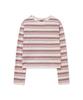 YALE Multi-Stripe Crop Long Sleeve_Pink