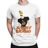 Футболки Johnny Bravo Сумасшедшие футболки С круглым вырезом Красивые очки Толстовка Мужская модная одежда Футболки Рождественская футболка EU Размер