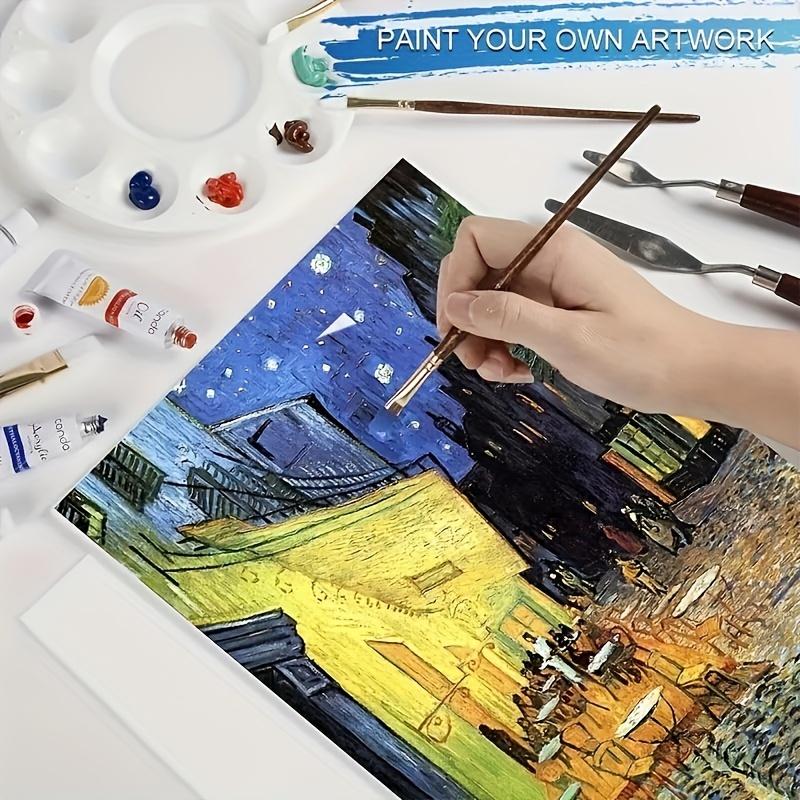 10 шт. 3 мм профессиональный художественный холст, белый холст, акриловая масляная живописьДоска для масляной, акриловой и акварельной краски