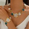 Vintage Irregular Geometric Necklace Fashion Collarbone Necklace Party