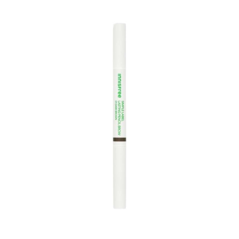 Innisfree Simple Label Стойкий карандаш для бровей 0,15 г | Веганский карандаш для бровей | Долгостойкий, не размазывающийся, натуральный оттенок бровей [4 цвета]