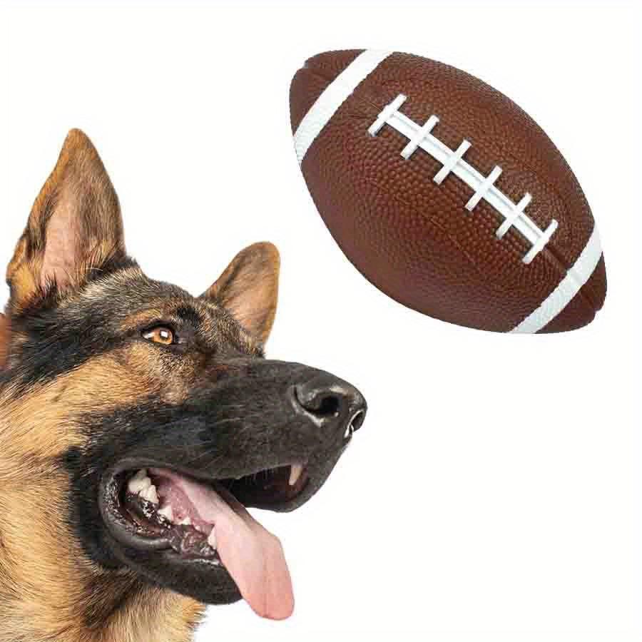 6.7" Inflated Balls for Dogs, Durable Dog Football Toys for Aggressive Chewers Large Rugby Balls Floating Dog Toys for Water JXB