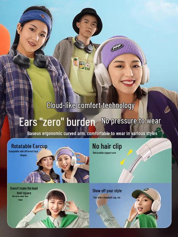 Baseus BH1 Bluetooth Полноразмерные наушники