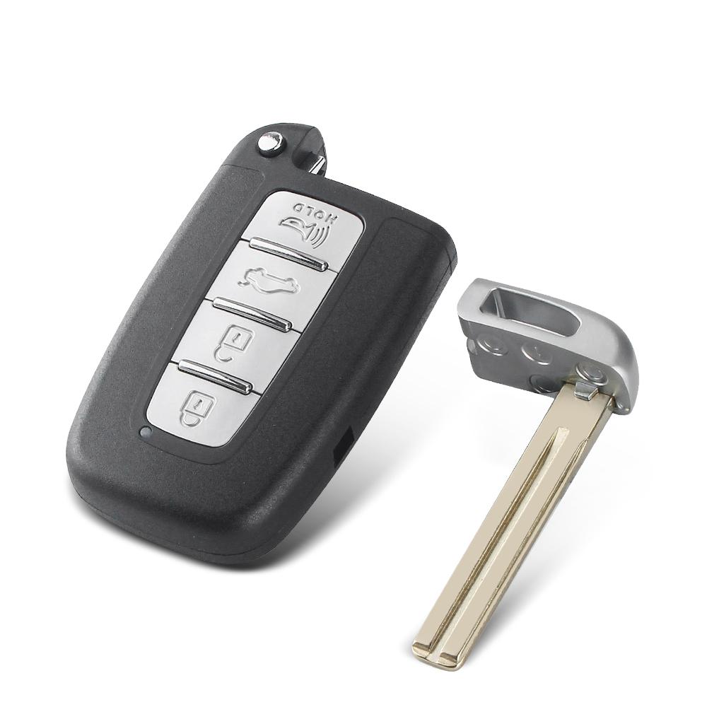 KEYYOU For Kia Forte Soul Rio Borrego Sorento Optima For Hyundai I30 IX35 Sonata Genesis Equus Veloste Smart Remote Key Shell