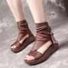 2021 New Fashion High Top Wedge Sandals Ladies Personality Platform Sandals Walking Shoes