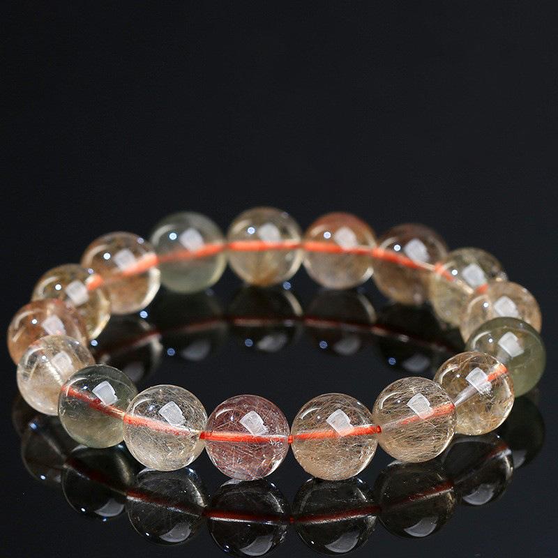 Hongchu Crystal Natural Venus Colored Copper Bead Bracelet 7A Colorful Copper Bracelet