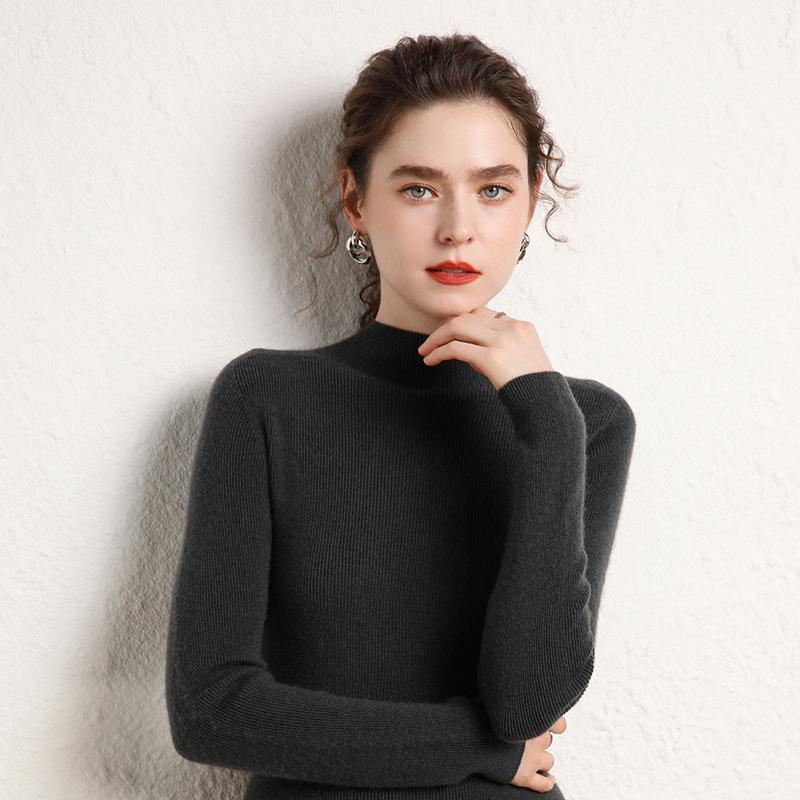 Women's Cashmere Sweater Qinghe Cashmere 100% Cashmere Women's Autumn and Winter Cashmere Sweater Soft and Warm