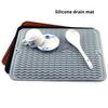 Силиконовый коврик для сушки посуды, 40 х 30 см - Большой коврик для сушки посуды, Коврик для столешницы, Коврик для стекания воды с посуды, Коврик для раковины, Большая силиконовая подставка