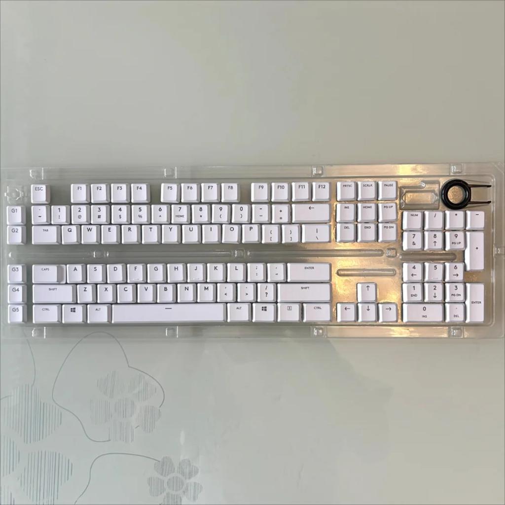 Suitable for Logitech G913 Mechanical Keyboard G913TKL G915 G813 G815 Keycaps, US and European Versions, Transparent Keycaps