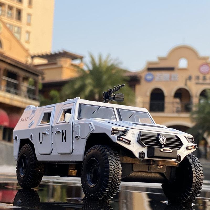 1:24 Военный Модифицированный Бронированный Автомобиль Сплавные Модели Игрушка Внедорожники Модель Танка Металлический Полицейский Взрывозащищенный Модель Автомобиля Подарок для Детей