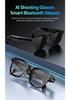 CY01 Smart Glasses: 8MP Camera, AI Voice Assistant, Music, Calls, Photo/Video Recording, 16GB Storage.