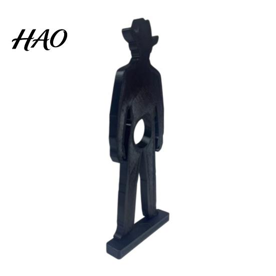 Dining Room Table Centerpiece 3D Printed Cowboy Wine Rack, Creative Bottle Holder, Stable Desktop Tasting Gift Art Ornament for Home Kitchen