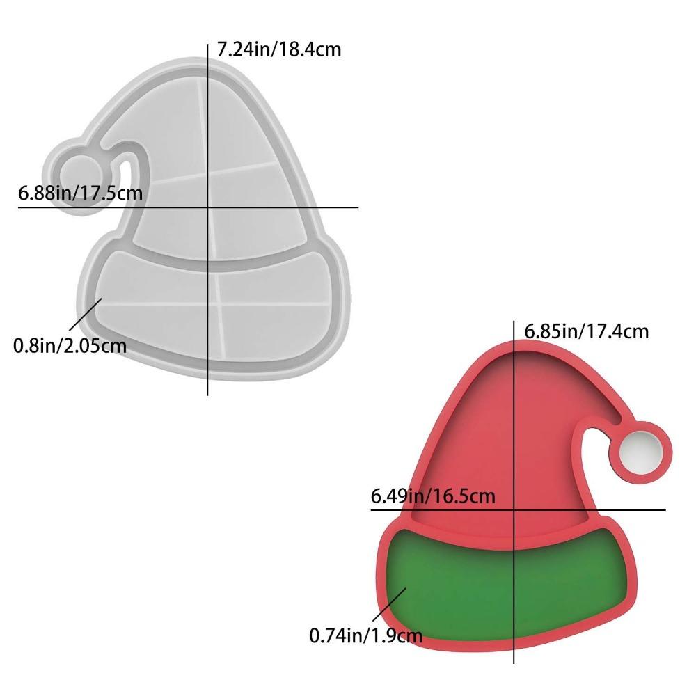 Silicone Christmas Tray Mold DIY Epoxy Resin Plaster Wax Mold Beginner Friendly