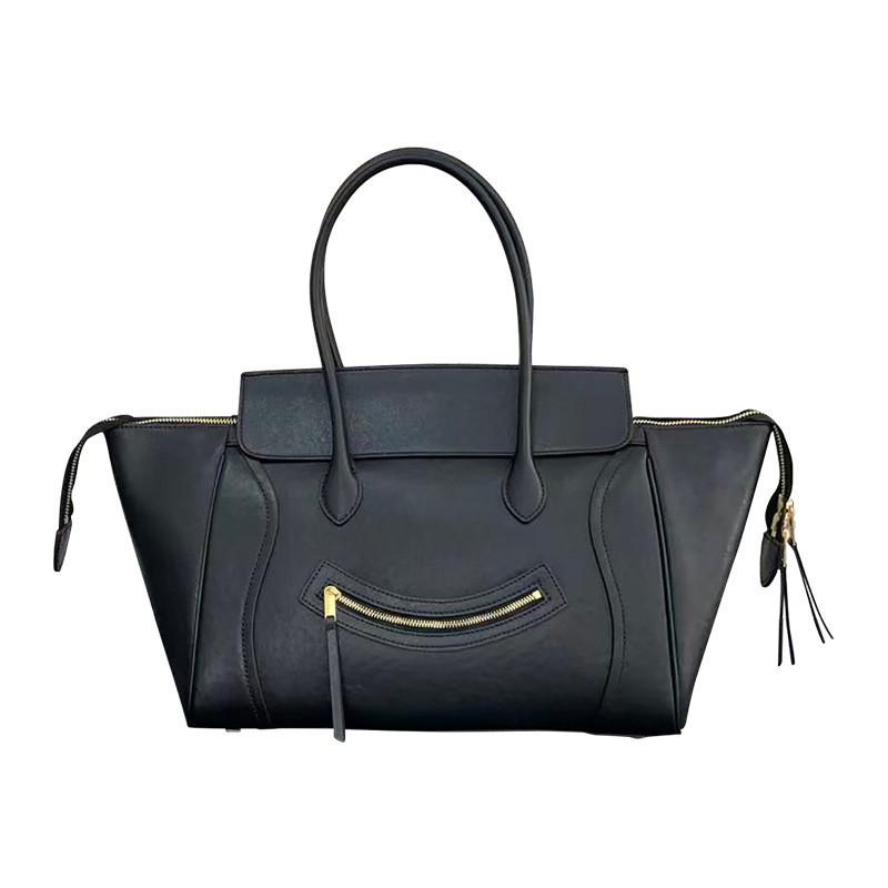 Сумка Smiling Wing Bag Большая вместимость Мягкая кожа Темперамент Простая сумка-тоут для поездок на работу Женская
