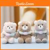 Cartoon Bear Plush Doll Keychain With Scarf Design For Collection And Kids Gift