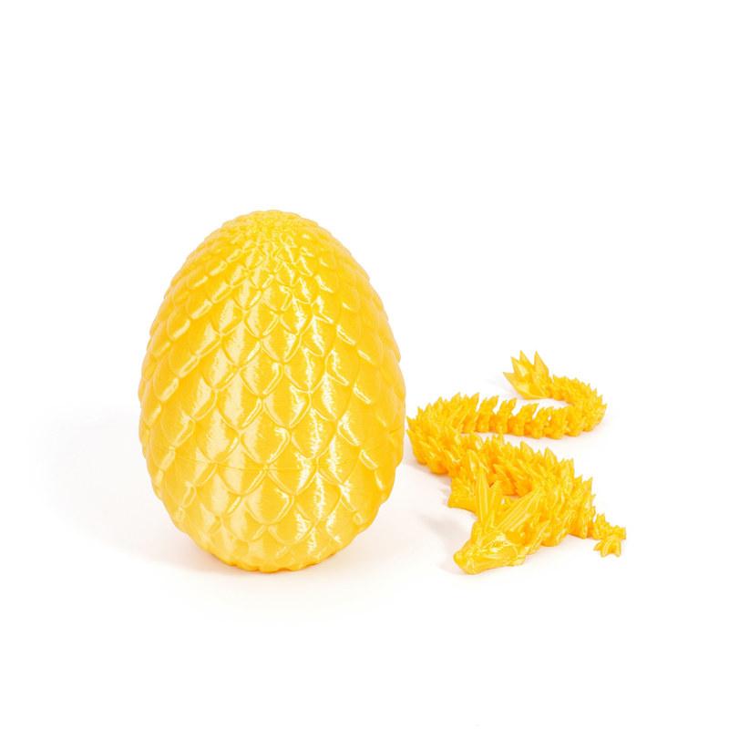 Полностью шарнирный 3D-напечатанный дракон в яйце, полностью подвижный дракон, хрустальный дракон, украшения из драгоценных камней, хрустальный дракон