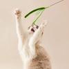 Игрушки для кошек, кошачья дразнилка из лисохвоста, перьевая удочка, проволочные игрушки для кошек, перьевая удочка, гибкая проволока, прочные товары для питомцев