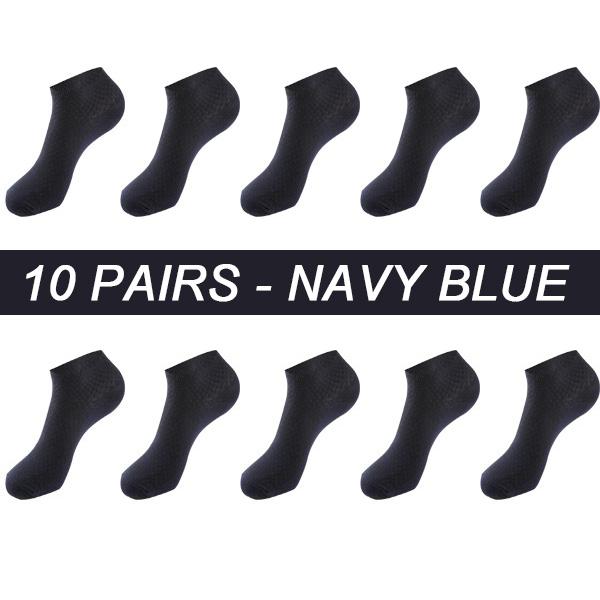 10 пар мужских носков из бамбукового волокна, дышащие компрессионные длинные носки, деловые повседневные мужские носки высокого качества, большие размеры EU38-48