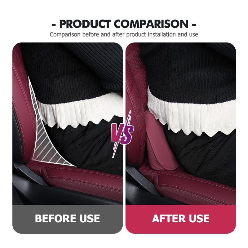 dnsh2 For Mitsubishi Car Logo Suede Seat Non-slip Back Cushion Lumbar Pad Waist Protection Mat Outlander Lancer Cross Colt Xpander