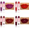 CmaaDu Водостойкая и устойчивая к поту многоцветная помада для лица и блеск для губ 2 в 1! Стойкий цвет, позволяющий создать трехмерный макияж