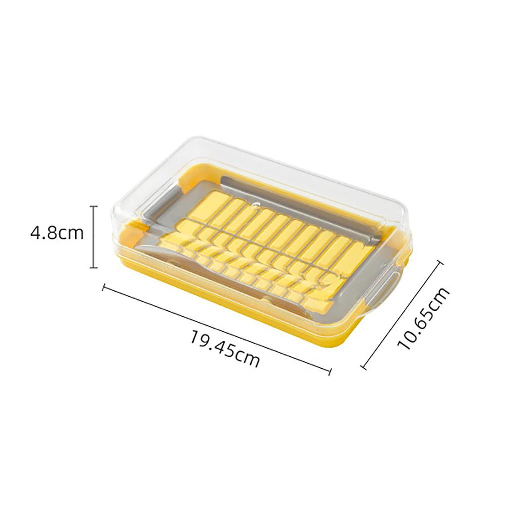 New Cheese Butter Cutting Storage Container Butter Cheese Fresh-Keeping Box with Lid Frozen Butter Refrigerator Crisper Box