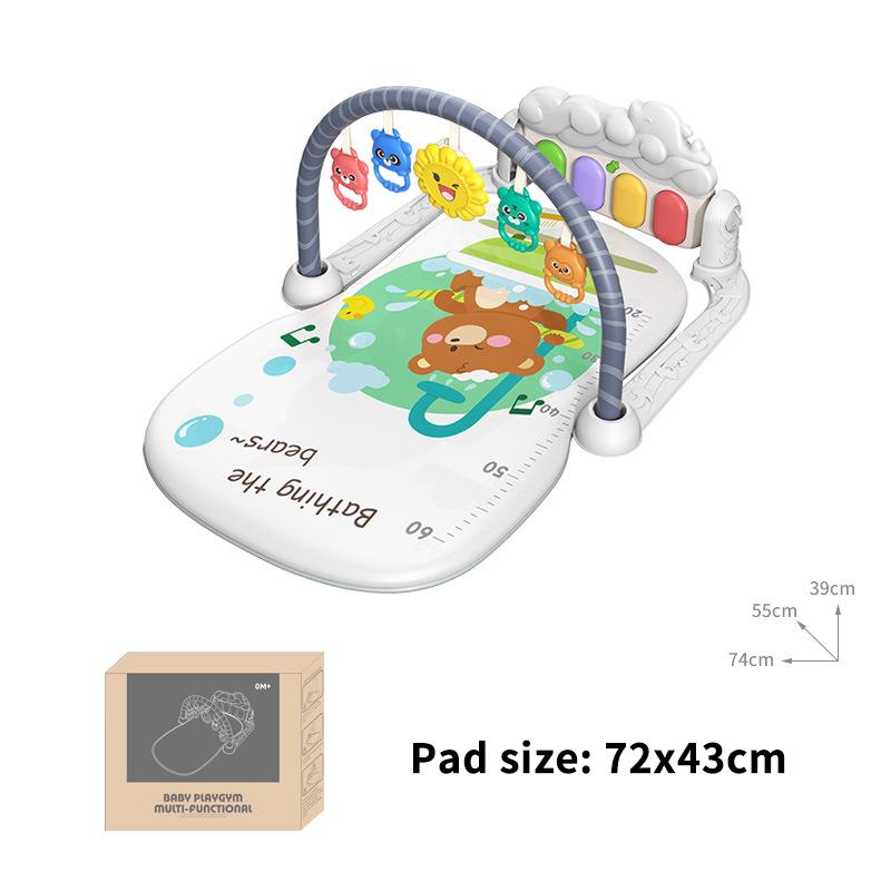 1 Set Music Pedal Piano Multifunctional Children Fitness Frame Take Exercise Infant Leg Stamina Gym Crawling Frame Baby Toy