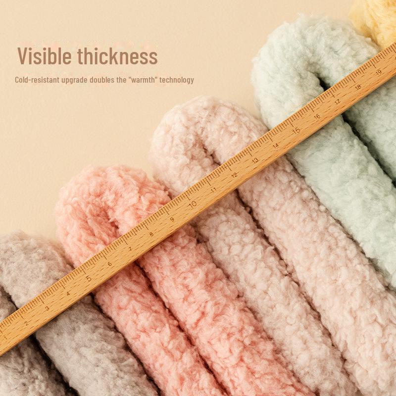 Толстые теплые носки Zhuji Coral Fleece для женщин и мужчин — идеально подходят для осени и зимы