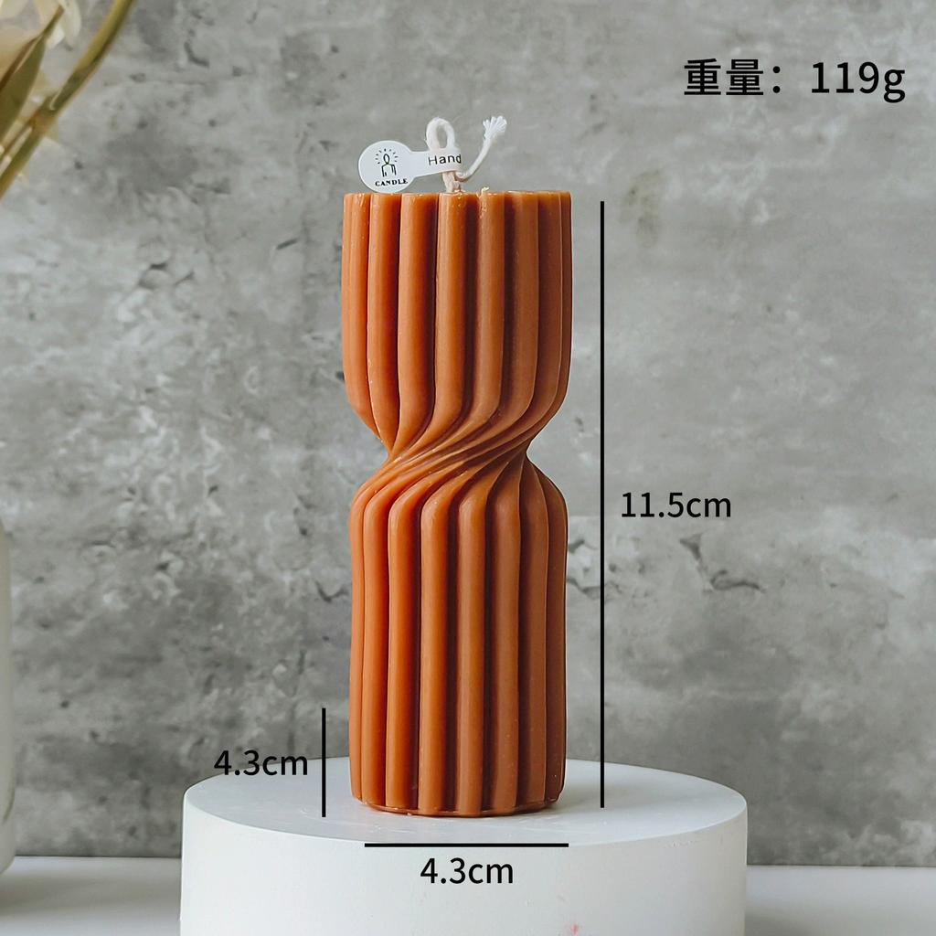 1Pc Nordic Column Aromatherapy Scented Candle - Handmade Natural Soy Wax, Long-Lasting Fragrance for Home Decor & Perfect Gift