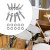 Set of 10 Drum Set Hardware Screws Drum Assembly Screws Drum Maintenance Part Metal Texture for Enhancing Durability