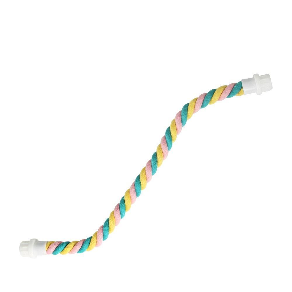 Cockatiel Cage Toy Parrot Climbing Cotton Rope Bird Toy Parrot Hanging Creative Braided Chew Rope