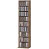 260 Narrow CD Storage Unit - Rustic Brown