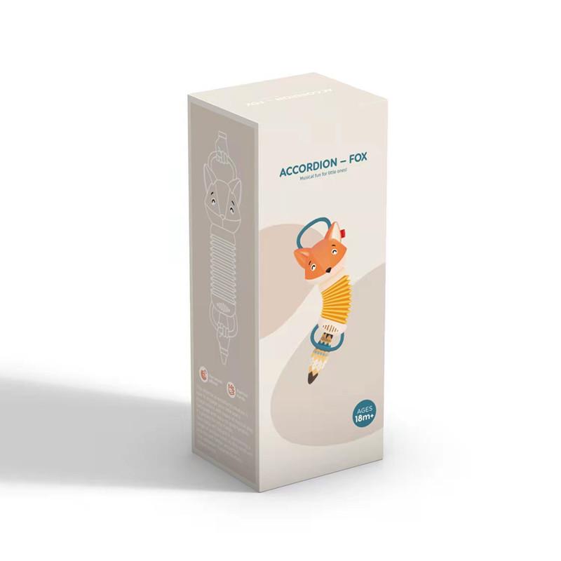 Baby Fox Accordion Rattle Toy for Strollers - Early Education