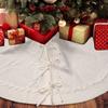Large Size Christmas Tree Mat Polyester Christmas Tree Carpet Knitted Christmas Tree Skirt  Wedding