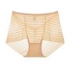 Women Sexy Striped Mesh Sheer Panties High Waist Seamless Underwear