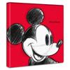 Disney Mickey Mouse Art 30cm X Made In Stylish Interior Living Room Simple Fabric Panel, 30cm, Japan, Poster, Design, Decor, Sketch, Red, Panel,