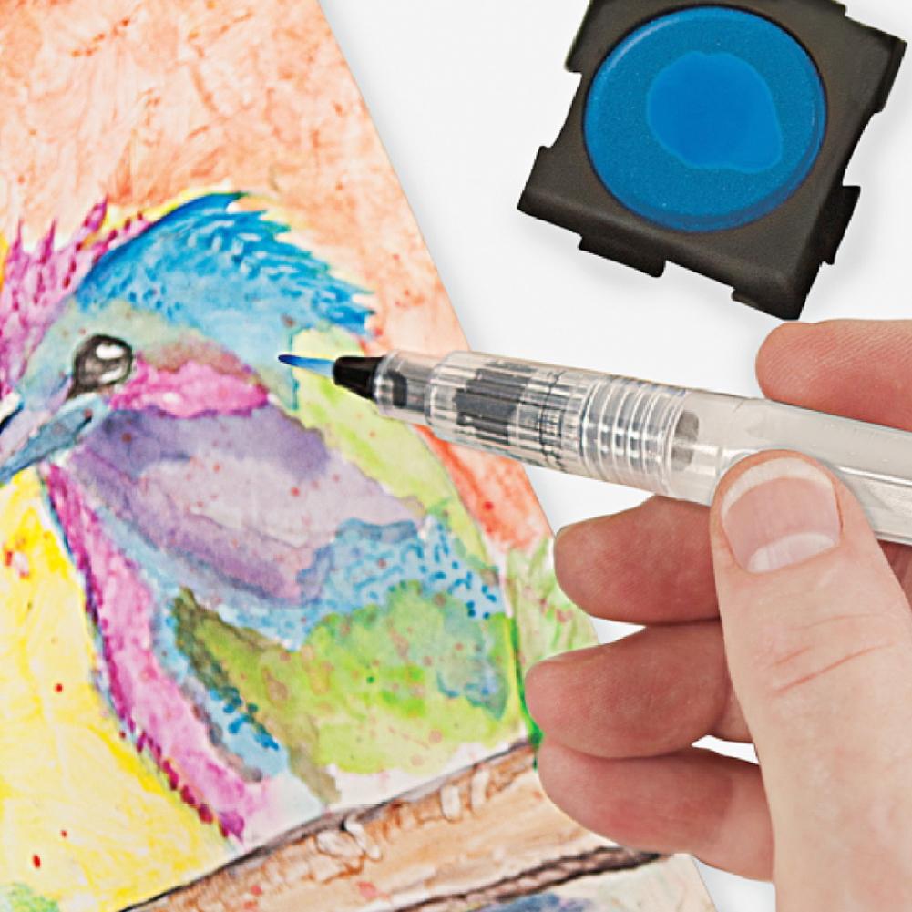 6 Pcs Water Brush Pen Painting Drawing Nylon Hair 18cm Long Water Writing Brush Tool