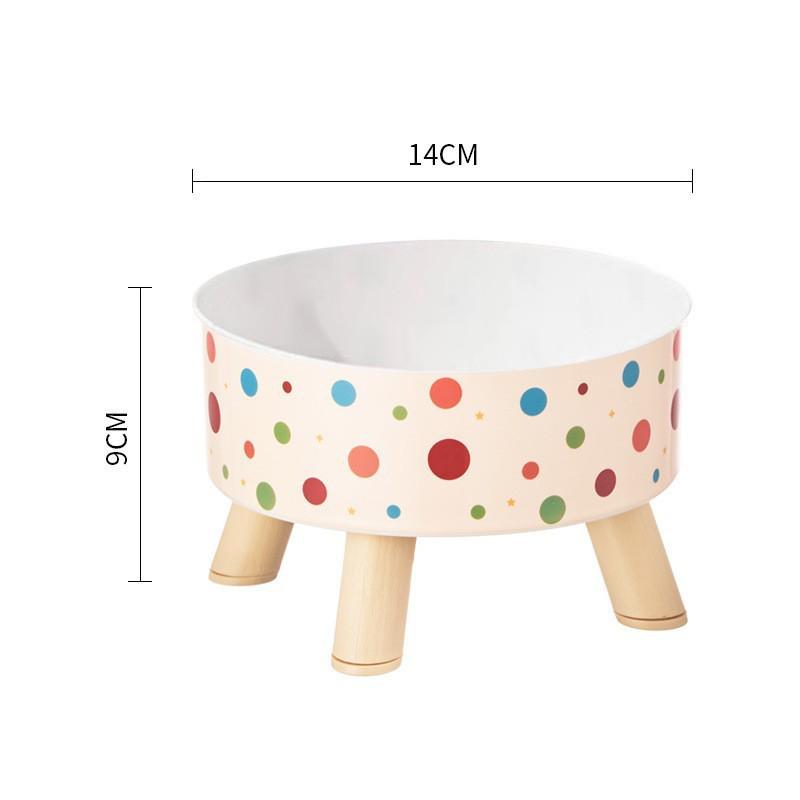 Приподнятая миска из нержавеющей стали для домашних животных с защитой от опрокидывания для кошек и собак