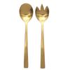 Les Trésors De Lily [A3680] - Golden 'Cléopatra' Salad Cutlery Duo - 21x5 Cm