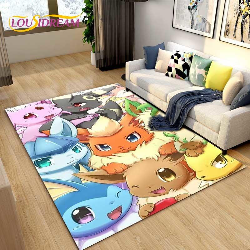 Japanese Anime Cartoon Cute Area Rug,Carpet Rug for Living Room Children's Bedroom Sofa Decoration,Kids Play Non-Slip Floor Mat