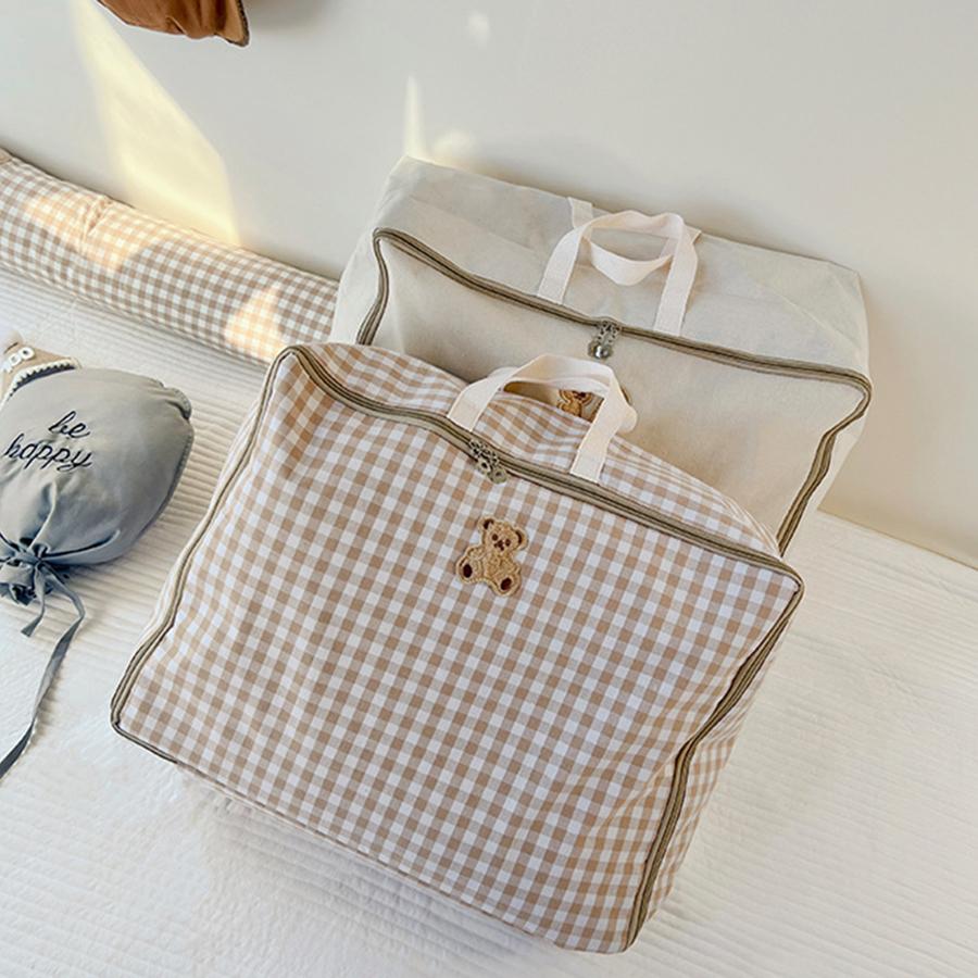 Large Capacity Mommy Bag Kids Quilt Storage Oversize Baby Stuff Organizer Canvas Waterproof Moisture-Proof Travel Luggage Bag