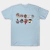Asian Size Men Print T-shirt 9 Evil Giants No-Cut Heat Transfer Print Cotton Tshirt