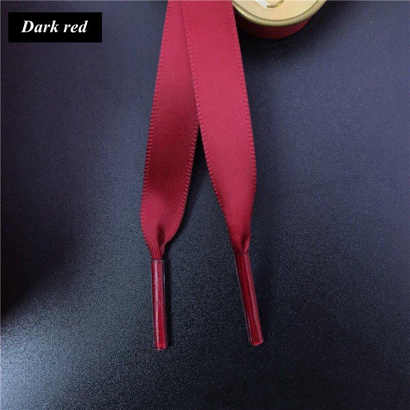 Silk Shoe Laces Satin Ribbon Flat Shoelaces Women Sneakers Shoelace Boots Laces for Shoes Length 80CM 100CM 120CM 150CM