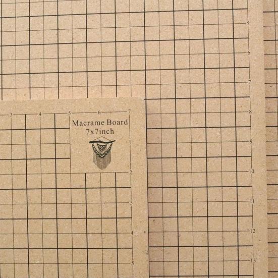 Eco-friendly Measuring Grid Crafting Wide Application Macrame Bracelet Project Wood Board Household Supplies Macrame Board
