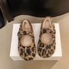 Теплые и объемные хлопковые туфли на платформе Doudou shoes Французский ретро Birkenstocks пушистые туфли верхняя одежда осень