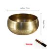 Nepal Handmade Tibet Buddha Sound Bowl Yoga Meditation Chanting Bowl Brass Chime Handicraft Music Therapy Tibetan Singing Bowl